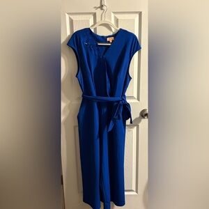 EVRI Royal Blue Jumpsuit with Belt